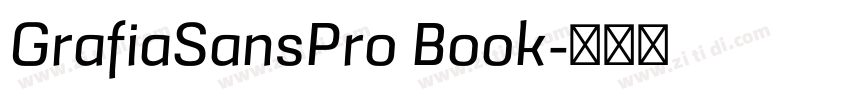 GrafiaSansPro Book字体转换